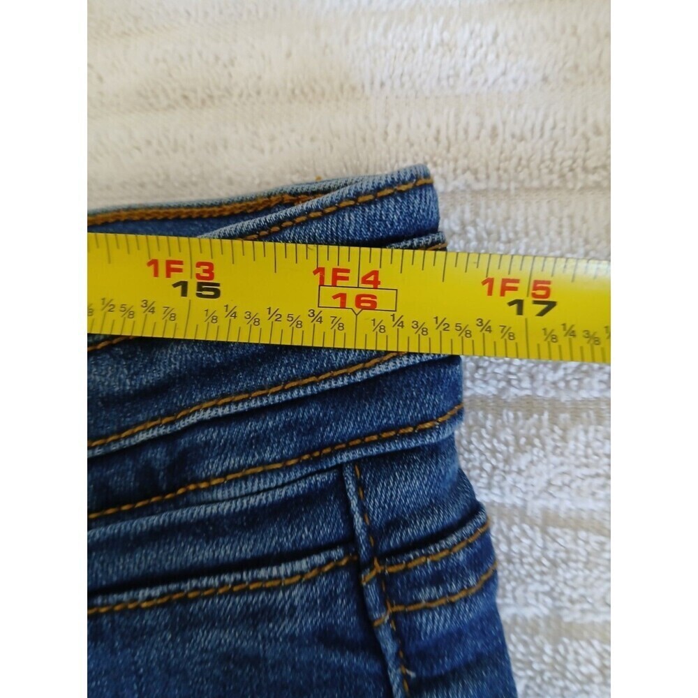 Guess Jeans Women's Jeans Blue Size 34 Wide Leg Flap Pocket Blue Denim Retro - Picture 13 of 16